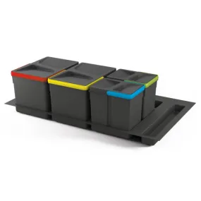 EMUCA Kit de poubelles à base Recycle pour tiroir de module 900 mm ...