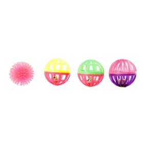Lot de 4 balles D 4cm 