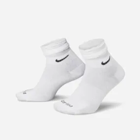 NIKE - EVERYDAY ANKLE 1 PACK SOCKS - White / Black