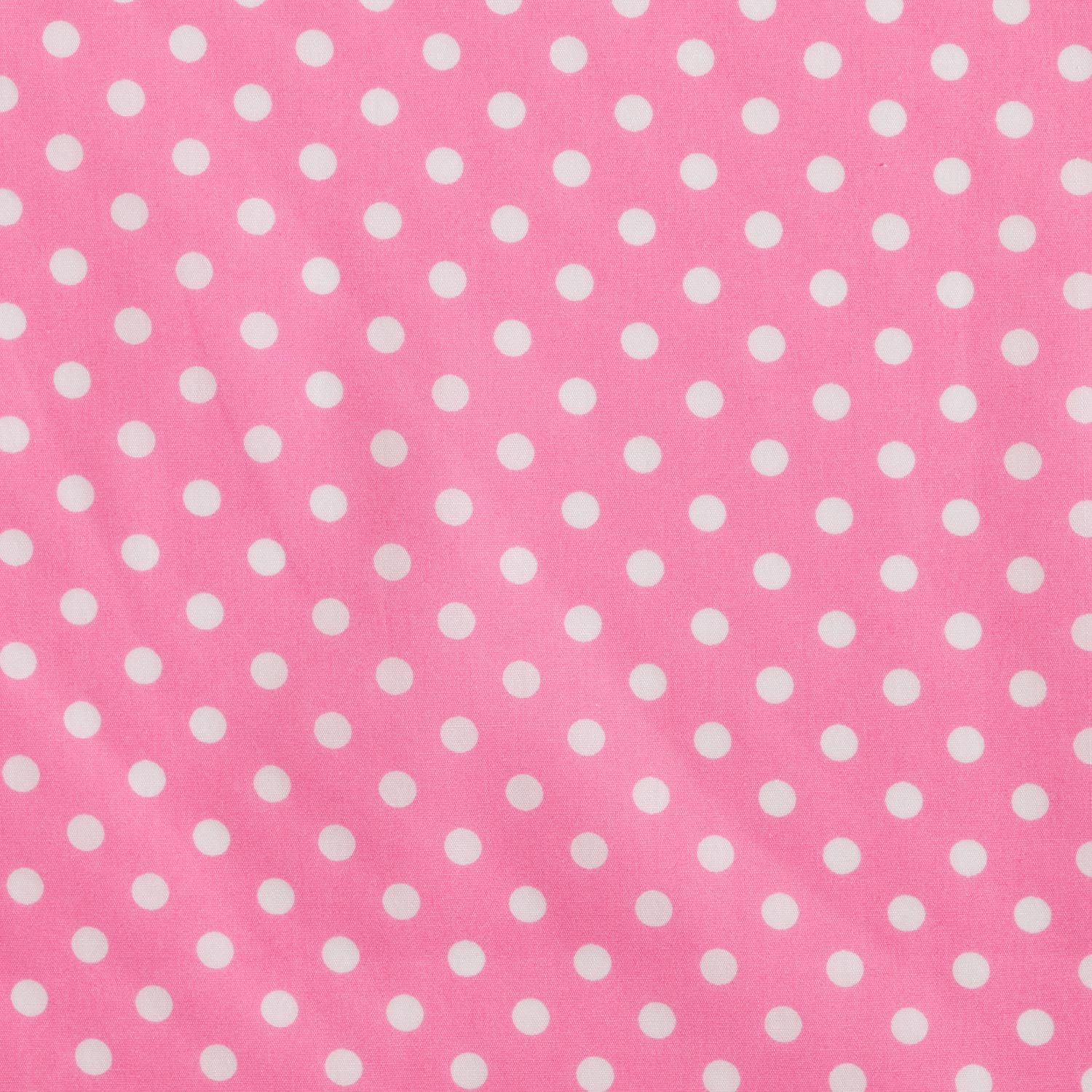 Popeline coton Pois – rose/blanc