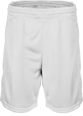 Short de basket enfant - PA161 - blanc 